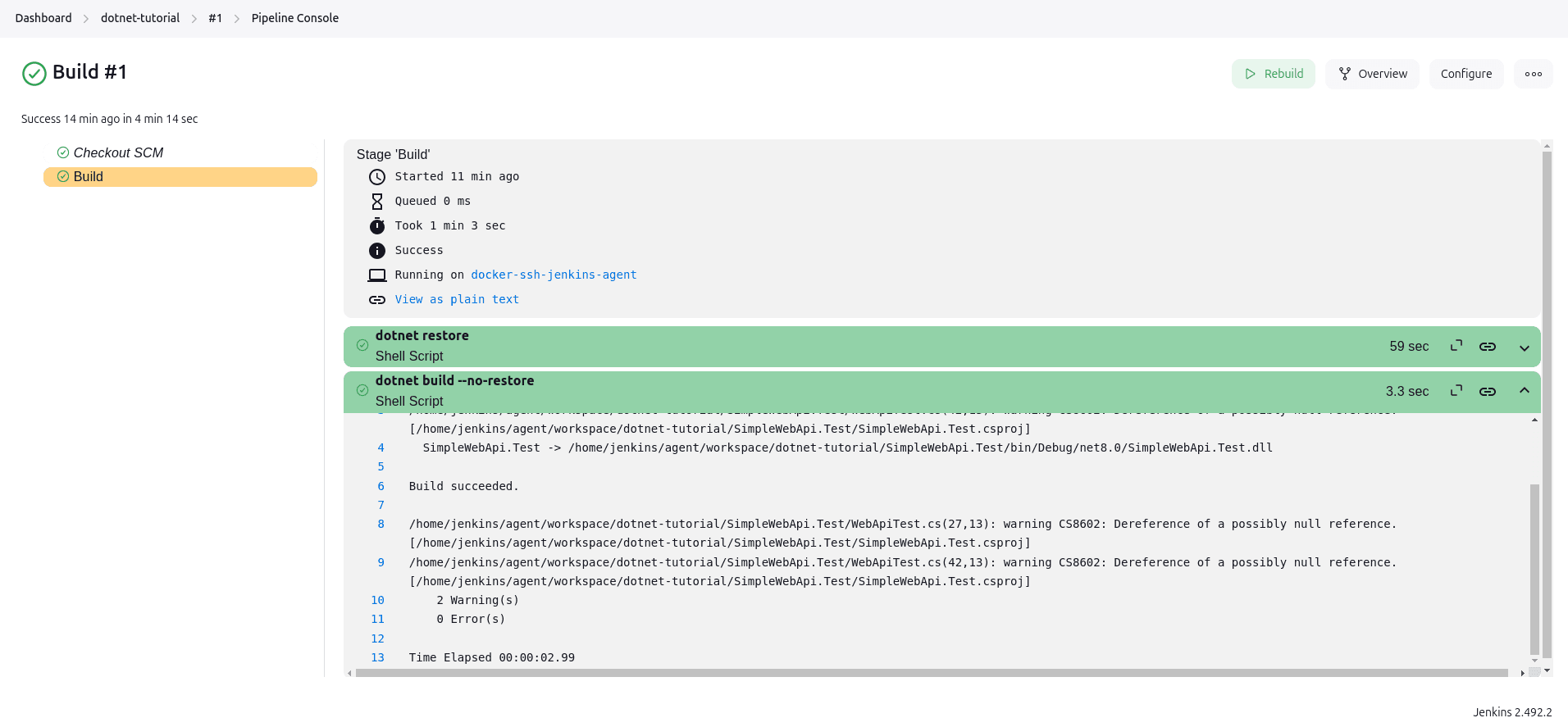 Build stage overview